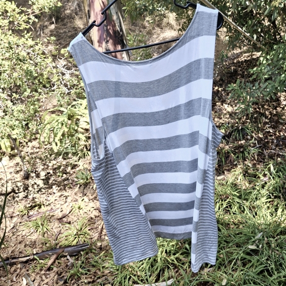 NWT Joan Vass Striped Tank Top - Picture 3 of 6